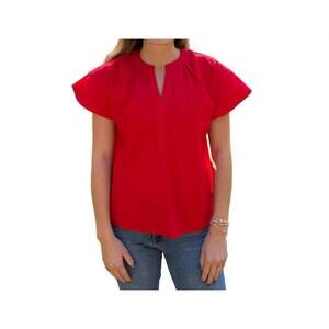 NEW MAUDE VIVANTE quinn blouse in salsa